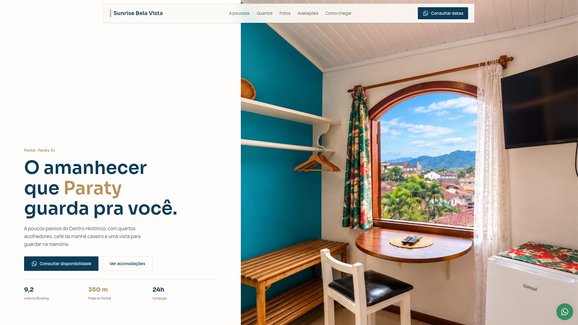 Site da Sunrise Bela Vista Paraty